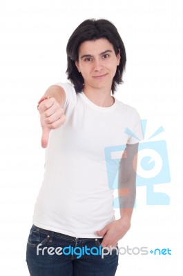 Thumbs Down Stock Photo