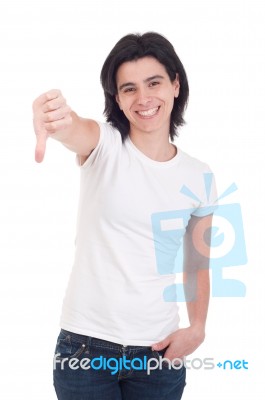 Thumbs Down Stock Photo