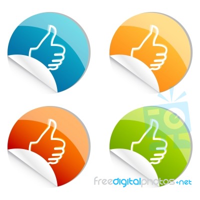 Thumbs Up Logo Stock Image