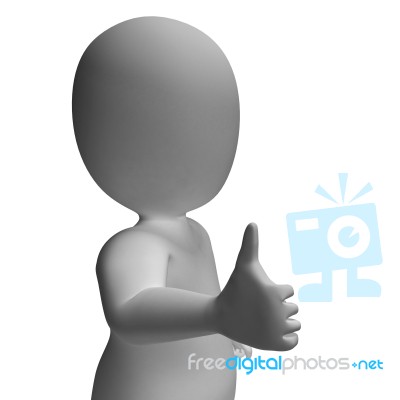 Thumbs Up Showing Support Approval And Confirmation Stock Image