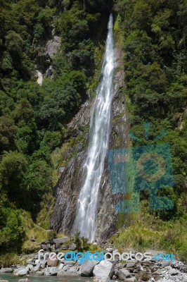 Thunder Creek Falls Stock Photo