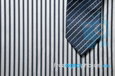 Tie On Shirt Background Stock Photo