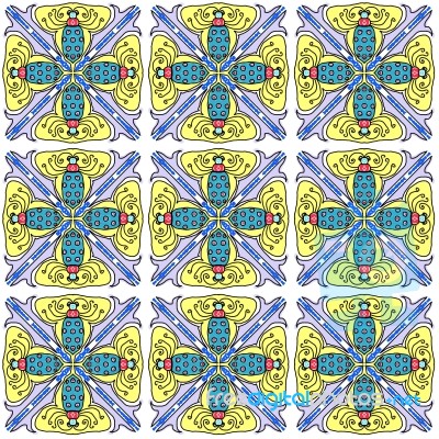 Tiled Bugs Stock Image