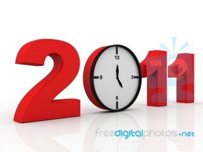 Time And 2011 Stock Image