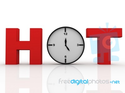 Time And Hot Stock Image