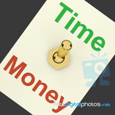 Time And Money Switch Stock Image