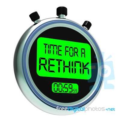 Time For A Rethink Meaning Change Strategy Stock Image