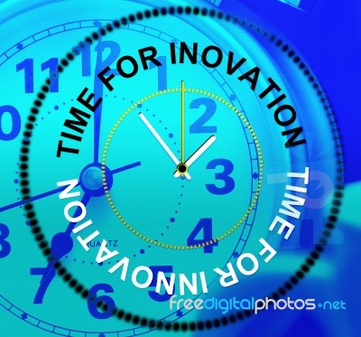 Time For Innovation Represents Create Creativity And Concepts Stock Image