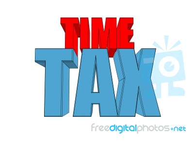 Time For Taxes Stock Image