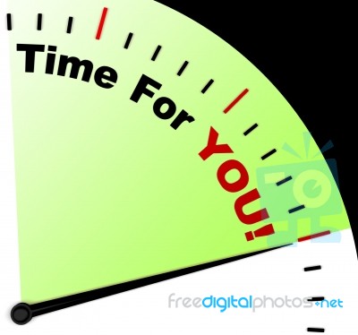 Time For You Message Meaning You Relaxing Stock Image