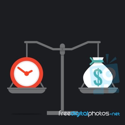 Time Is Money Stock Image