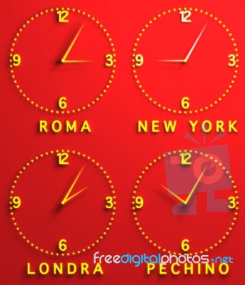 Time Zones Stock Image