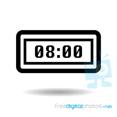 Timer Alarm Icon  Illustration Eps10 On White Background Stock Image