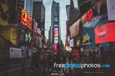 Times Square 2018 Stock Photo