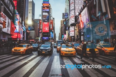 Times Square, New York, Ny Stock Photo