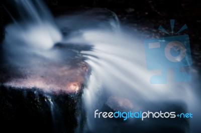 Tiny Waterfall In Sussex Stock Photo