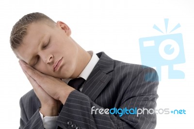 Tired Businessman Stock Photo