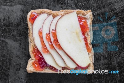 Toast Bread Recipes Stock Photo