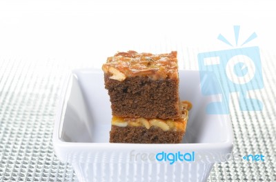 Toffee Cake Stock Photo