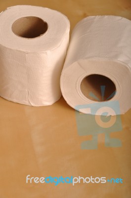 Toilet Paper Rolls Stock Photo