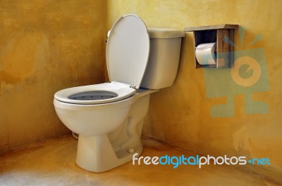 Toilet Seat Stock Photo