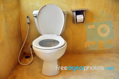 Toilet Seat Stock Photo