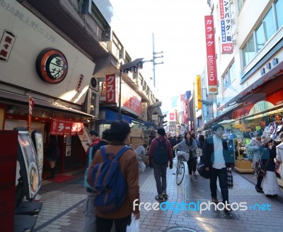 Tokyo, Japan - November 22 : Ameyoko Market In Ueno District Stock Photo