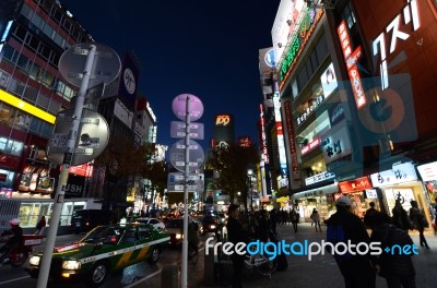 Tokyo, Japan - November 28: Shibuya Is Known As A Youth Fashion Stock Photo