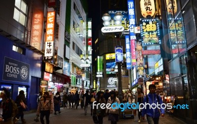 Tokyo, Japan - November 28: Shibuya Is Known As A Youth Fashion Stock Photo