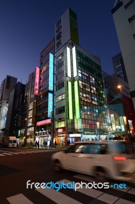 Tokyo - Nov 21: Akihabara District November 21, 2013 In Tokyo, J… Stock Photo