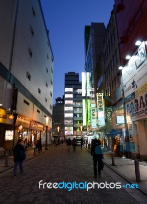 Tokyo - Nov 21: Akihabara District November 21, 2013 In Tokyo, J… Stock Photo