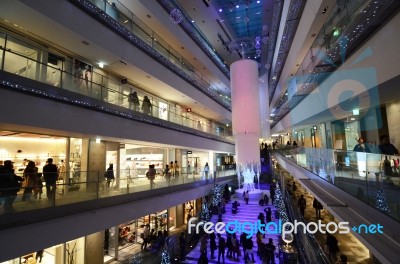 Tokyo - Nov 24: People Shopping In Omotesando Hills, Tokyo, Japa… Stock Photo