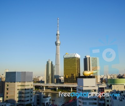 Tokyo Sky Tree In Tokyo, Japan Stock Photo