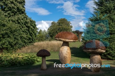 Tom Hare's Fungi Fairy Ring At Kew Gardens Stock Photo