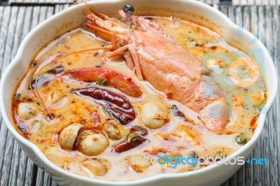 Tom Yum Goong Thai Food Stock Photo