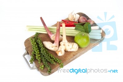 Tom Yum Ingredient Stock Photo