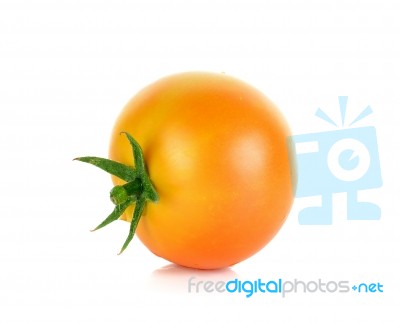 Tomato Isolated On The White Background Stock Photo