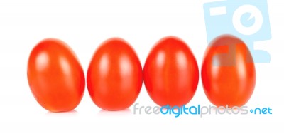 Tomato Isolated On The White Background Stock Photo