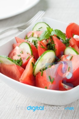 Tomato Salad Stock Photo