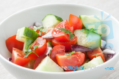 Tomato Salad Stock Photo