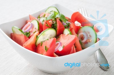 Tomato Salad Stock Photo