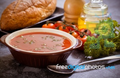 Tomato Soup Stock Photo