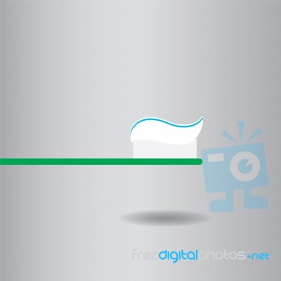 Toothpaste Flat Icon   Illustration  Stock Image