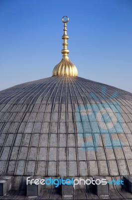 Top Of The Mosque Stock Photo