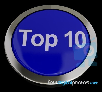 Top Ten Button Stock Image