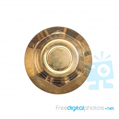 Top View Of Bolt Nut For Decorating And Maintenance Stock Photo