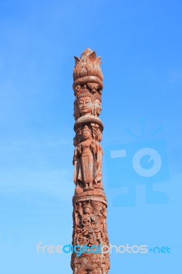 Totem Pole Stock Photo