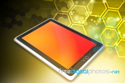 Touch Screen Tablet Computer Stock Image