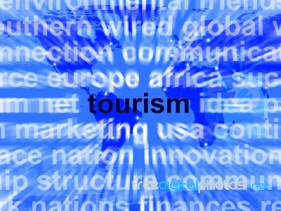 Tourism Word Stock Image