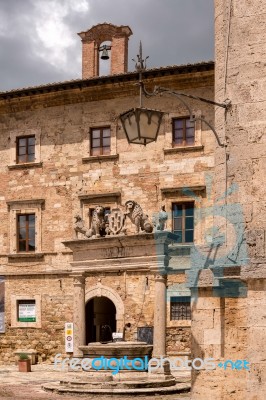 Tourist Information Building In Montepulciano Italy Stock Photo